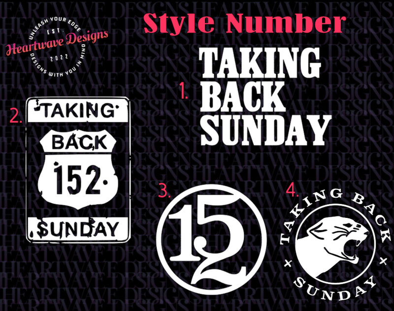 TAKING BACK SUNDAY Custom Decal Vinyl Stickers