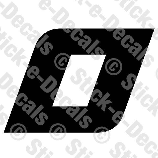 JERSEY LETTER O Vinyl Die Cut Decal Sticker – Sport Athlete Alphabet Text – A4
