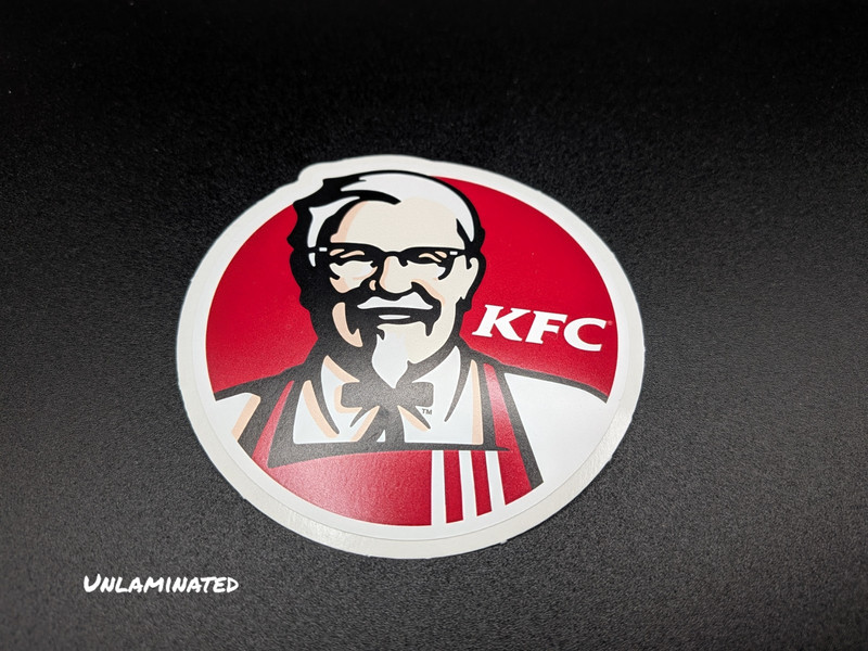 KFC Logo Round Vinyl Sticker - Waterproof, UV-Resistant, Multiple Sizes Availabl gallery