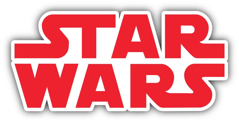 Star Wars Cartoon Logo Sticker Bumper Decal – ”SIZES”