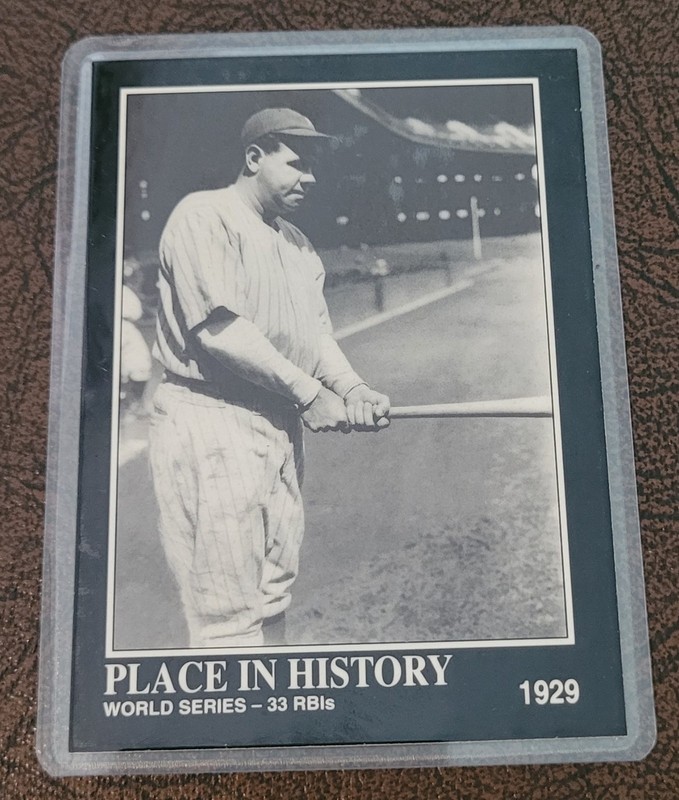 Babe Ruth YANKEES Baseball Card HOF Fridge/Locker/Cabinet Laminated Magnet gallery