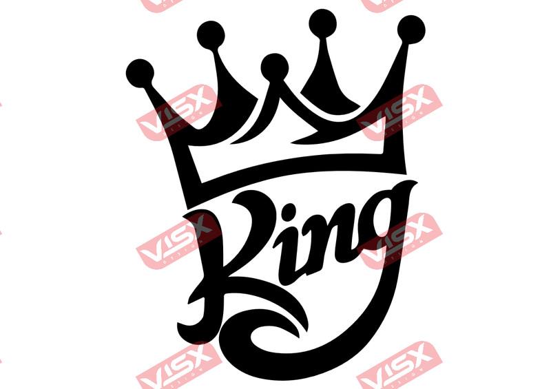 King Crown Car Decal Bumper Sticker Auto Vinyl Vehicle Graphic Symbol Royal Gift