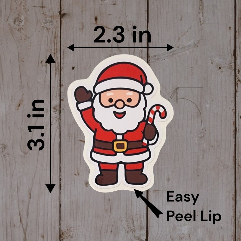 Santa Claus, Holiday Christmas Waterproof Sticker gallery