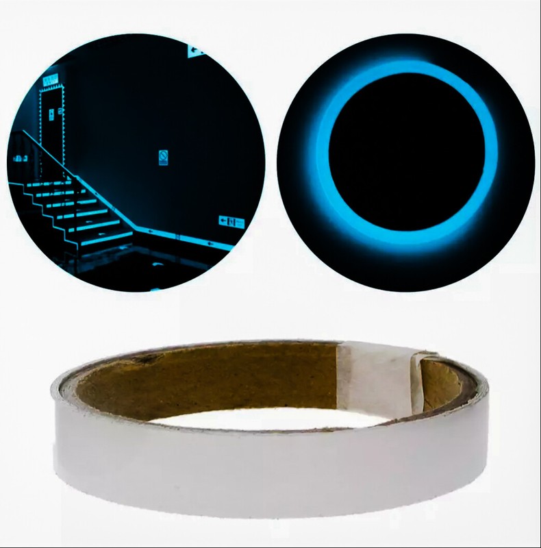 1.5cm*1m Luminous Night Self-adhesive Glow In The Dark Sticker Best Warning Tape