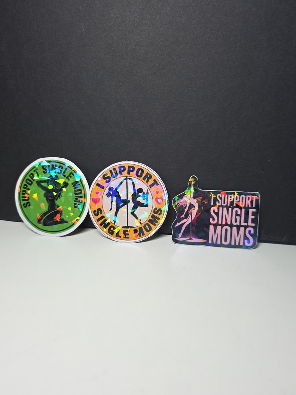 “I Support Single Moms” Stickers
