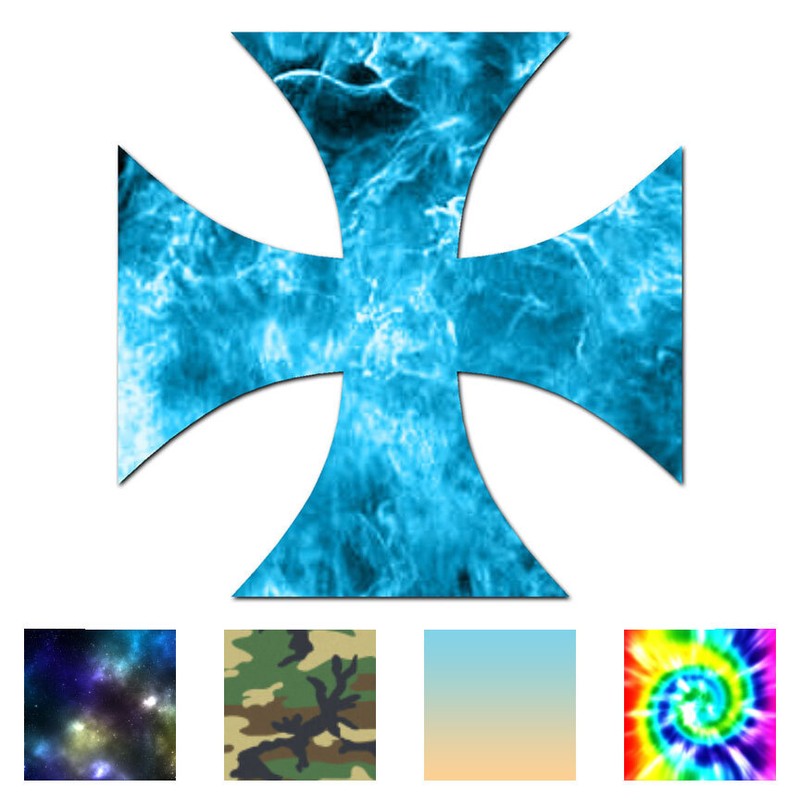 Cross Pattee – Vinyl Decal Sticker – Multiple Patterns & Sizes – ebn180