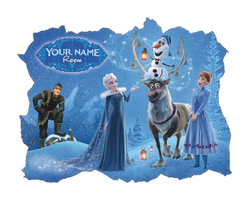 Frozen 3D Wall Sticker, Personalized Wall Decal, Removable Vinyl Sticker gallery