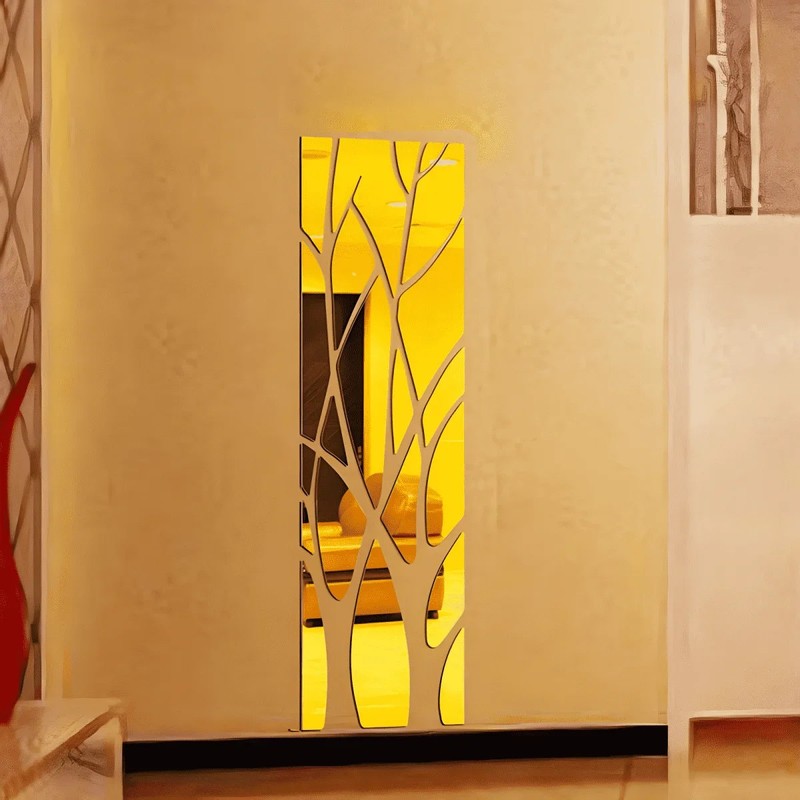 Tree Wall Stickers 3d Acrylic Lucky Diy Art Mirror Tv Background Home Decoration gallery