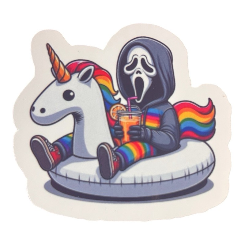 Handmade Ghostface Sticker 