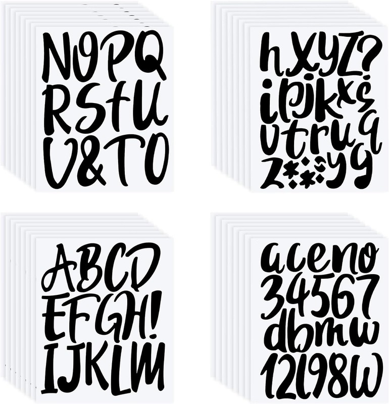 Self Adhesive Vinyl Letters - 576 Pieces, Alphabet gallery