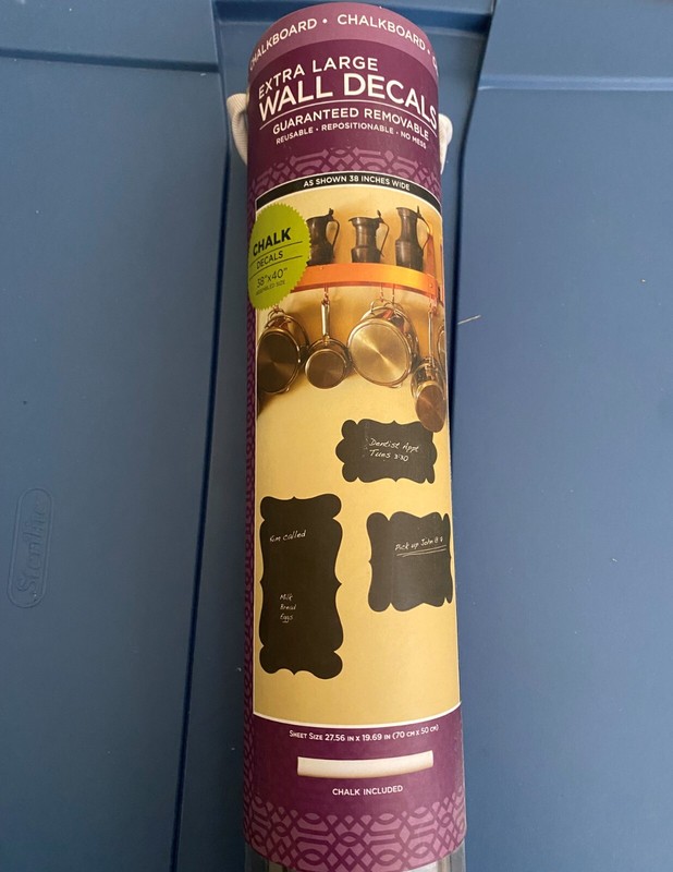 Wall Decals XL Chalkboard Reusable Scroll-Edge Poster Sticker – Set of 3 LOOK