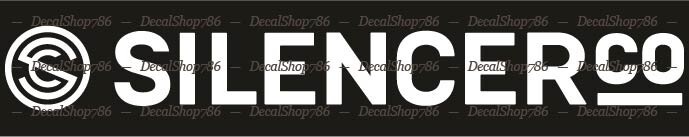 SilencerCo – Firearm Silencer – Car/SUV/Truck Vinyl Die-Cut Peel N’ Stick Decals