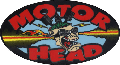 Motor Head Small Sticker – 3 1/2″ X 2 1/2″ – Sticker
