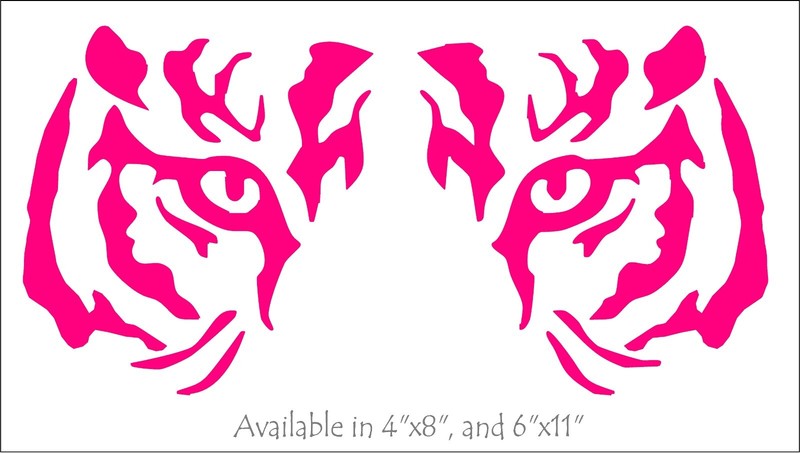 Tiger Eyes Decal car truck vinyl window Big Cat sticker graphic gallery