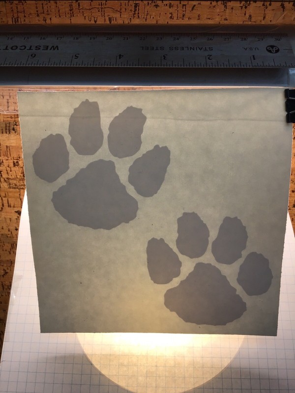 2 Paw Prints BIG – WHITE – Vinyl Sticker Decal – MM4.3.1108
