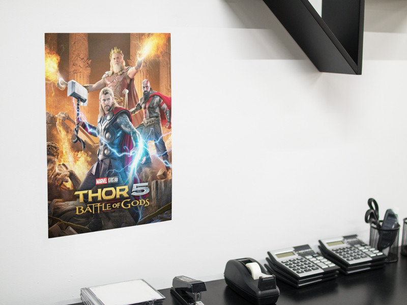 Mythic Thunder Warrior Style Wall Vinyl Decal Poster Removable Adhesive gallery