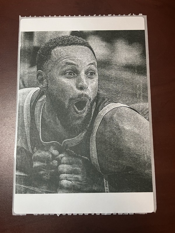Steph Curry Funny Thermal Sticker 4” X 6” Chef Stephen Golden State Warriors NBA
