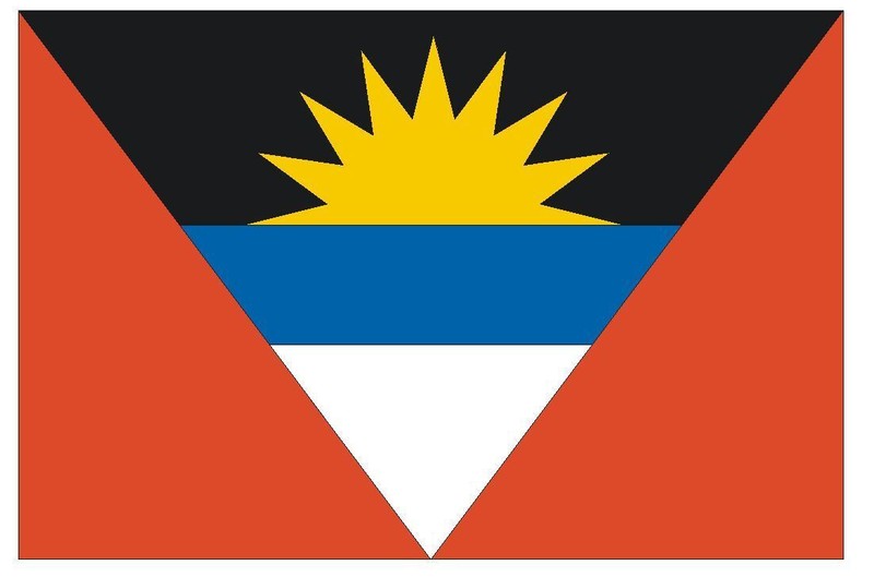 Antigua and Barbuda Flag Sticker Decal F29