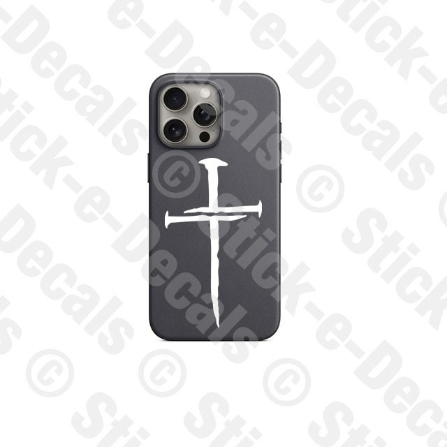CROSS OF NAILS Vinyl Decal Sticker Jesus Christ Christian Religious God Lord gallery