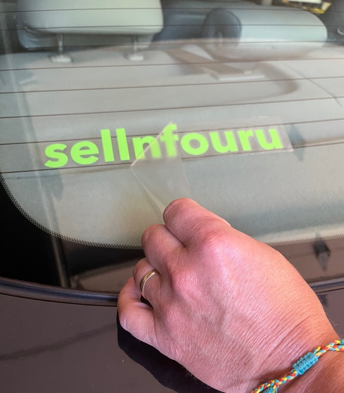 Religious Cross Vinyl Decal Sticker Rearview Mirror Car Truck Christian Set of 2 gallery