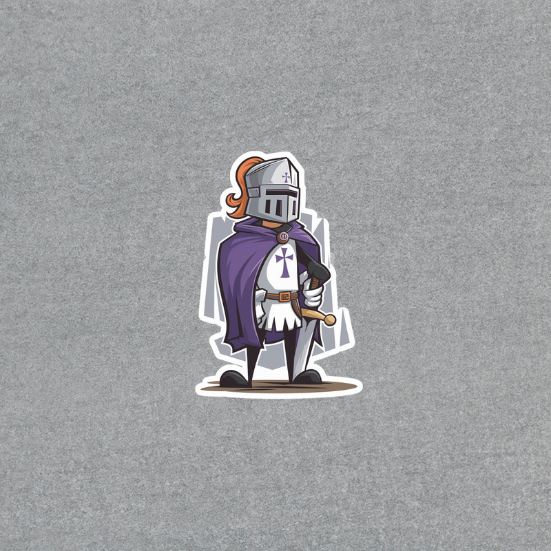 Crusader Knight Sticker – Templar Warrior Vinyl Decal for Laptops, Cars #3621