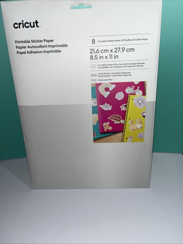 Maker's Delight Printable Sticker Paper - US Letter Size (8