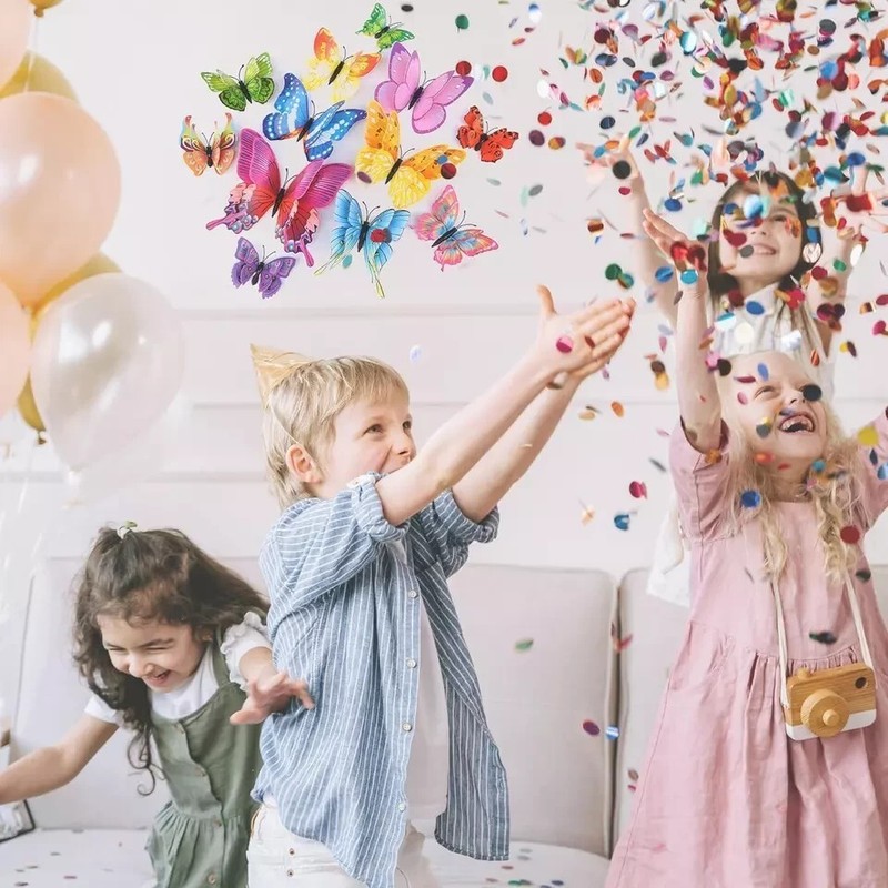 Butterfly Wall Decor 24 PCS, 3D Butterflies Stickers For Party Decorations gallery