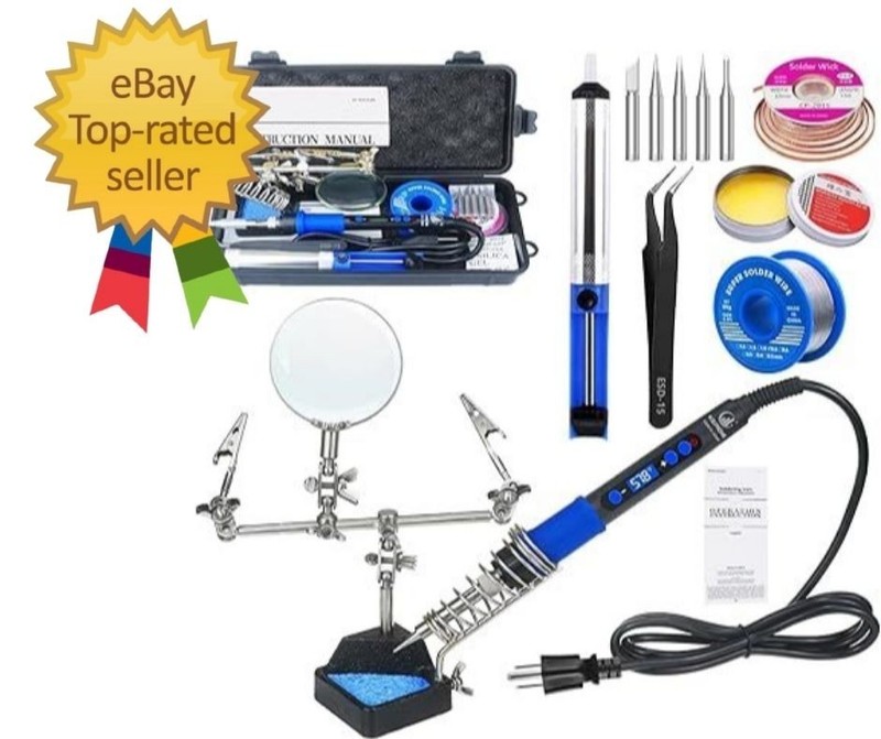 Soldering Iron Kit Digital 100W Electric Soldering Iron Set Repair DIY Tools