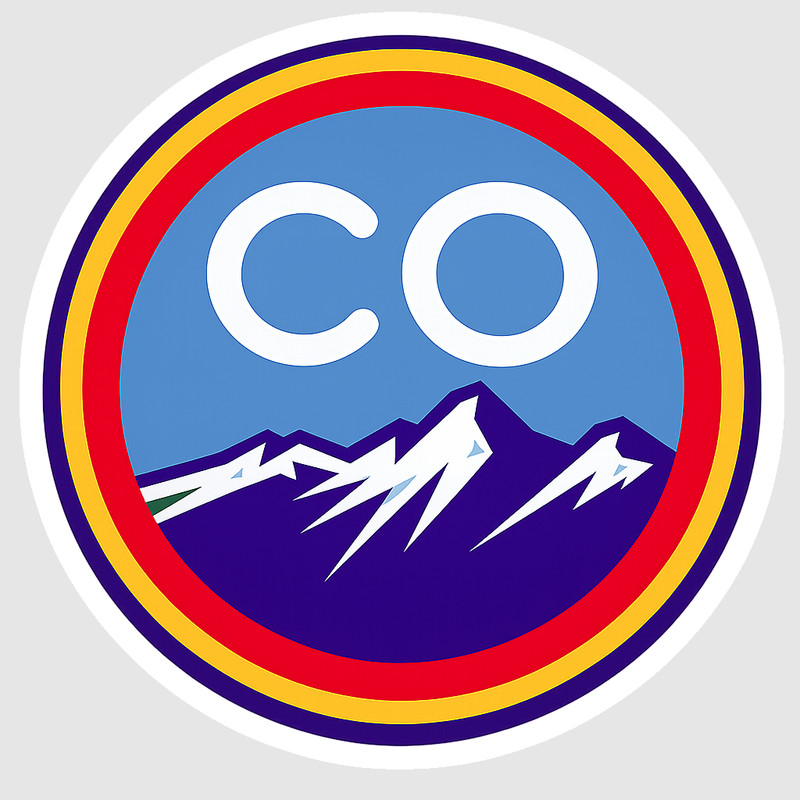 Colorado Purple Black Baseball Weather Resistant Vinyl Sticker/Decal 07