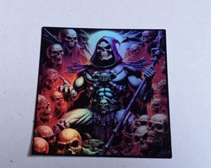 Skeletor Set Of 3 holographic Waterproof stickers gallery