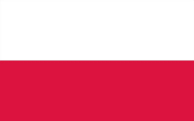 Poland flag sticker weatherproof bumper vinyl decal