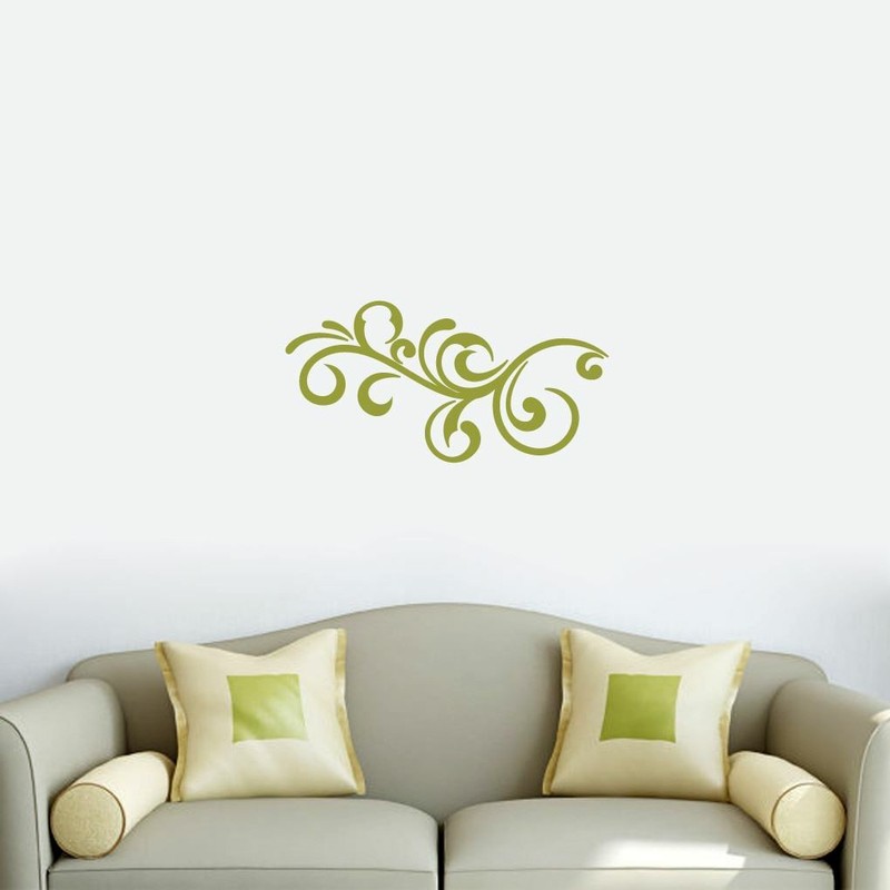 Decorative Scroll Flourish Wall Decal - Wall Accents, Shapes, Vinyl Wall Art gallery