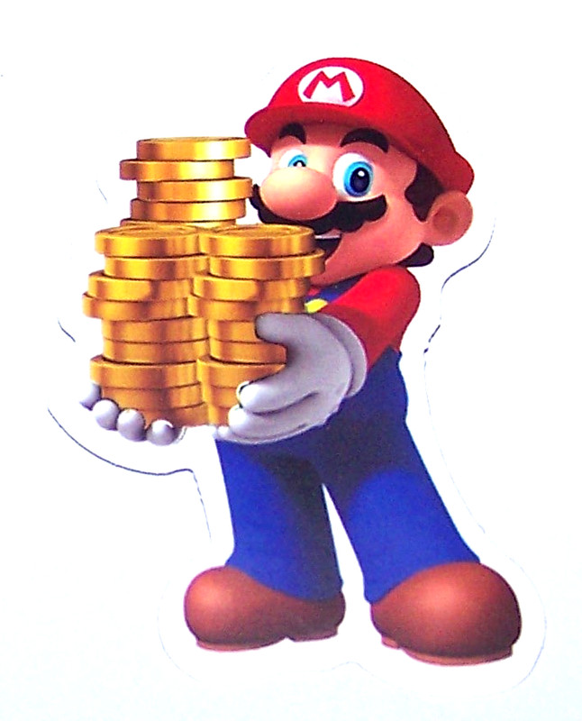 Super Mario Bros – Cut Sticker Decal Movie Nintendo Video Game MARIO Coins