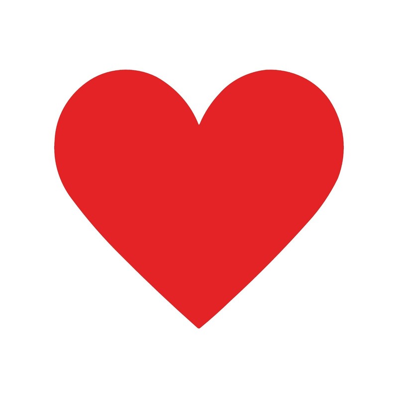 Heart Shape Vinyl Decal Love symbol Sticker