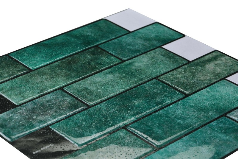 Mosaicowall Peel and Stick Kitchen Backsplash | Kitchen Tiles | Pack of 10 Tiles gallery