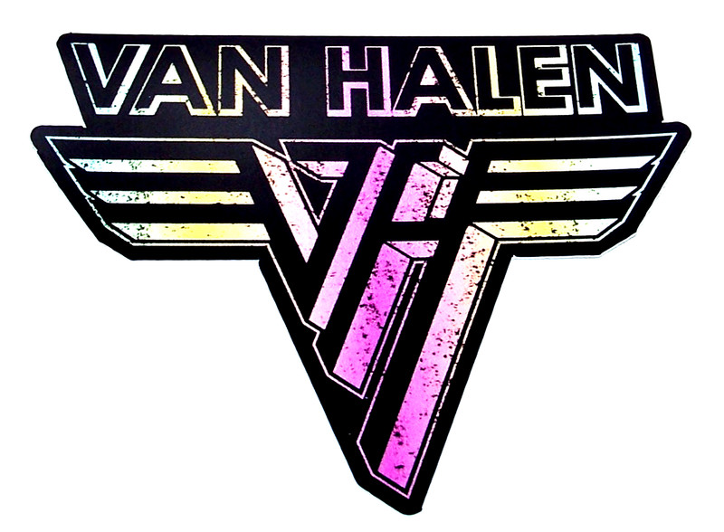 VAN HALEN – Cut Large Sticker Decal Music Band Rock Hagar Roth Eddie Van Halen