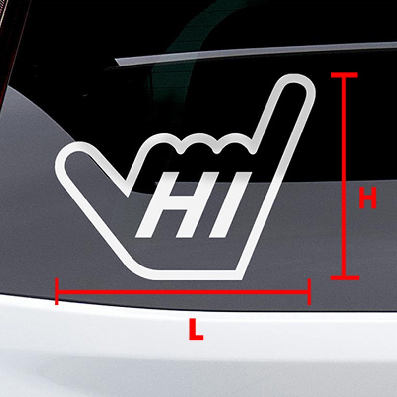 Hawaii HI Shaka Hand Hang Loose Aloha State Vinyl Decal Sticker- Car Wall Window gallery