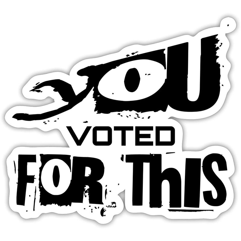 Trump Resistance Symbol – Anti Republican Sticker, max. 4 x 4″