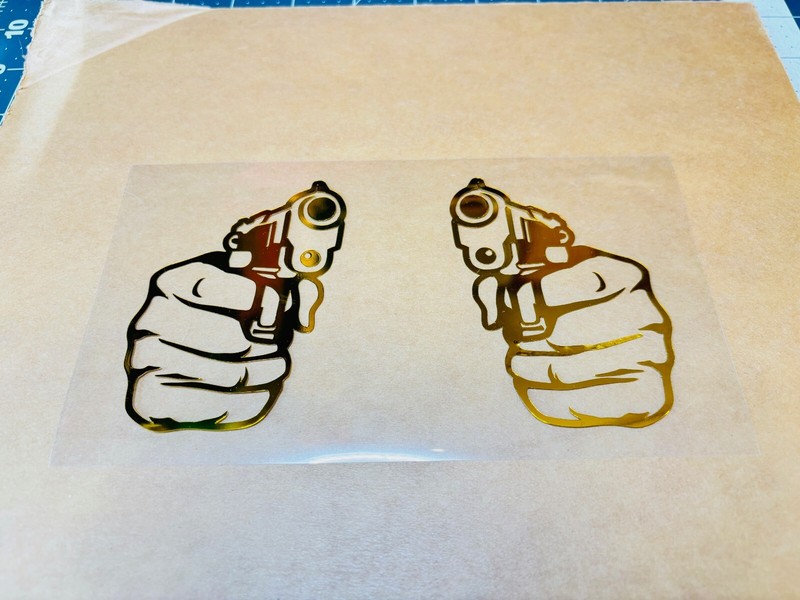 “Tommy 2-Guns” Firearms Vinyl Decal MANY Szs & Clrs-FREE Ship-BUY 2 GET 1 FREE