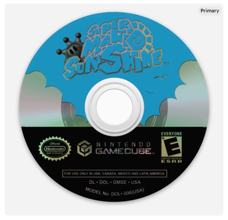 3” Super Mario Sunshine Disc Sticker Matte Finish Dishwasher Safe