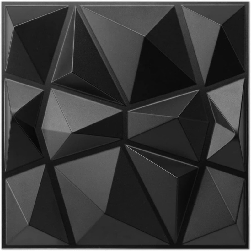 25Pack 3D Wall Panels Wall Decor Tiles Textured Design PVC Waterproof 11.8 11.8I