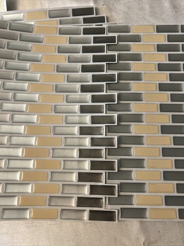Art3d Self-adhesive Peel and Stick Sink Backsplash Tile, 12" x12"(6 sheets) gallery