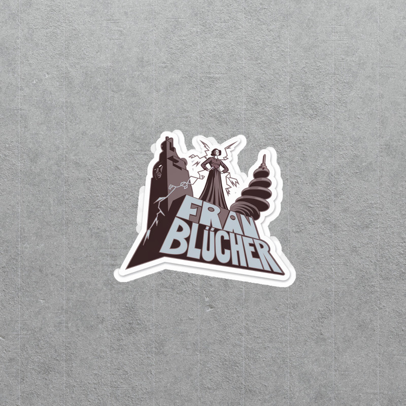 Frau Blucher Sticker – Young Frankenstein Inspired Horror Comedy Decal #6092