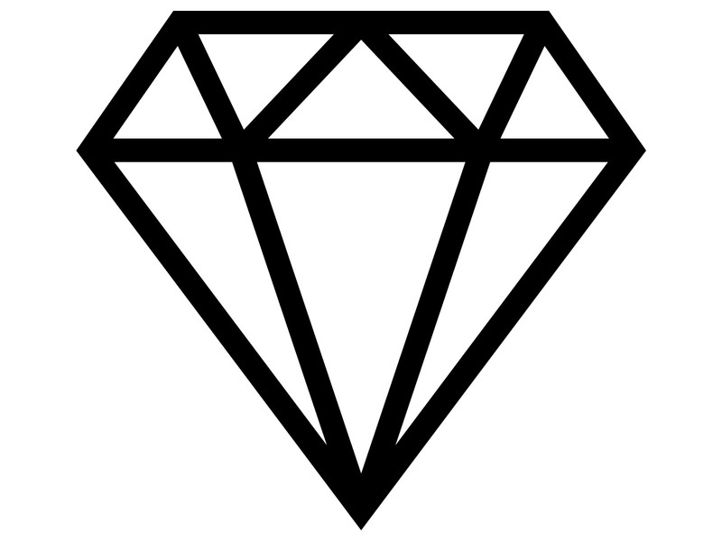 Diamond Cut Out Silhouette Vinyl Decal Car Tumbler Sticker