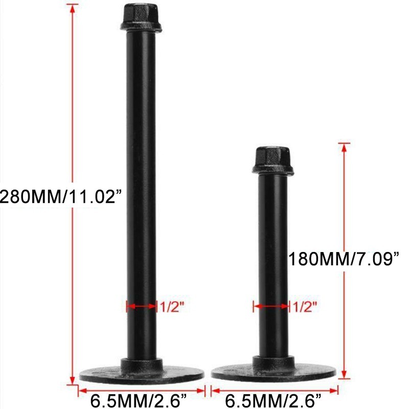 1x IRON PIPE INDUSTRIAL SHELF HOLDER BRACKET HOLDER FLOATING SHELF SUPPORT gallery