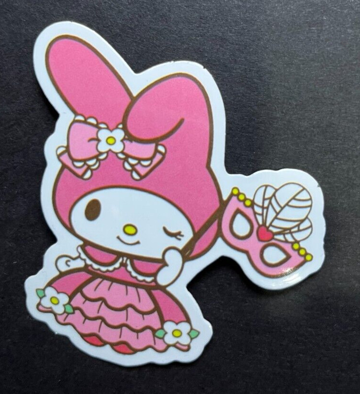 My Melody Holding Mask Sanrio - Vinyl Decal Sticker Bomb Costume Cosplay KAWAII gallery