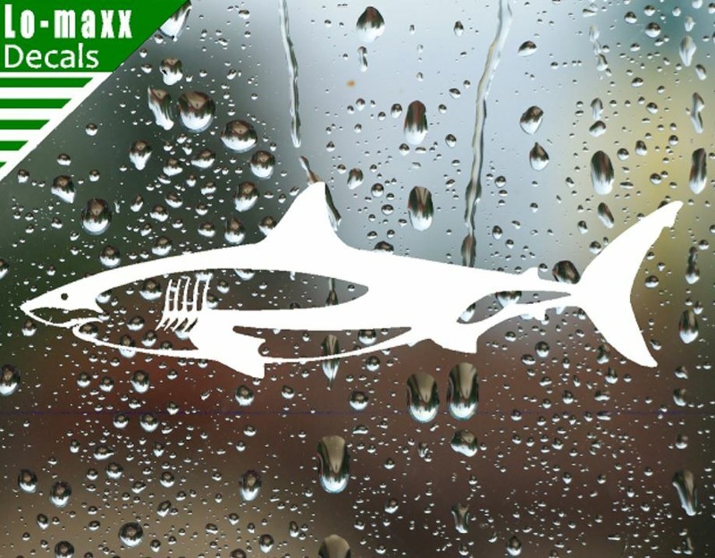Shark Unique Custom Graphic Design Durable High Performance Die Cut Vinyl Decal gallery