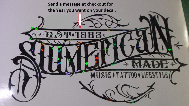 SLUMERICAN MADE Decal 36″ x 12″