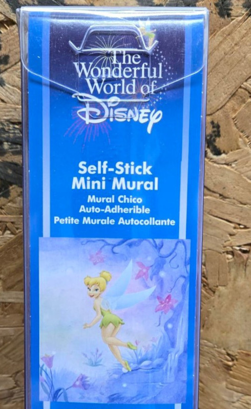 Disney Tinkerbell Self Stick Mini Mural Wall Decor Decal Peel & Stick Kid's Room gallery