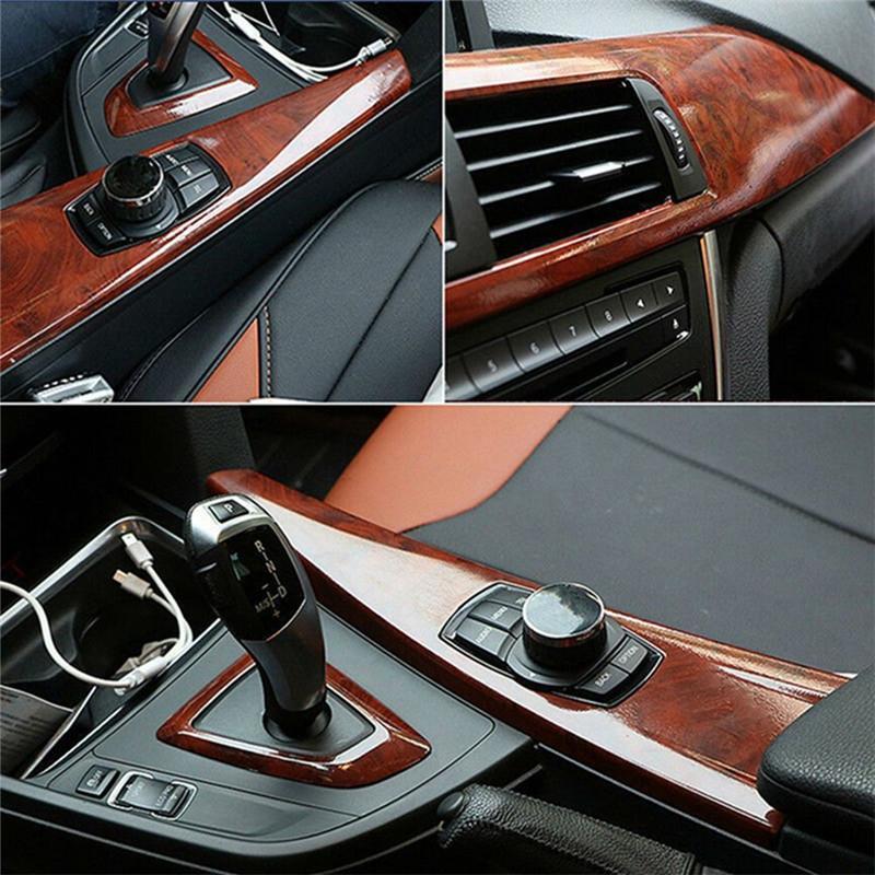 High Gloss Wood Grain Vinyl for Car Interior Furniture Countertop Wrap Sticker gallery